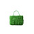 Arco Small Trimmed Intrecciato Shearling Tote Green For Women 17411127377168917