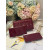 1:1 Replica Christian Dior Lady Dior Pouch Maroon, For Women, Women’s Handbags 8.5in/21.5cm CD