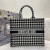1:1 Replica Christian Dior Large Dior Book Tote Black Houndstooth Embroidery, Black/White, For Women Women’s Handbags, Shoulder Bags, 42cm CD