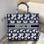 1:1 Replica Christian Dior Large Dior Book Tote Blue and White Dior Étoile Embroidery, Blue/White, For Women Women’s Handbags, 41cm CD M1286ZTQX_M928