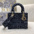 1:1 Replica Christian Dior Medium Dior Lady D-Lite Bag Blue and Black Mizza Embroidery, Blue and Black, For Women Women’s Handbags, Crossbody Bags, 24cm CD M0565ORHM_M962