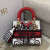 1:1 Replica Christian Dior Medium Lady D-Lite Bag Multicolor Cupidon Embroidery, Red/Latte, For Women Women’s Handbags, 24cm CD M0565OTQG_M941