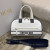 1:1 Replica Christian Dior Medium Vibe Zip Bowling Bag, White, For Men/Women Bowling Bags, 34cm CD M6202OOBR_M879