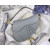 1:1 Replica Christian Dior Saddle Bag Light Blue Grained Gold Toned Hardware For Women 25cm/10in CD