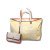 Double Sided Shopping Bag White/Navy Blue/Red For Women‎ 14.2in/36cm