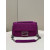 1:1 Replica Fendi Baguette Chain Midi Purple FF Fabric Bag For Woman 14.5cm/6in 8BR793AHW5F1GEH