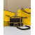 1:1 Replica Fendi Baguette Small Brown Fabric Yellow Border Bag For Woman 18cm/7in