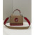 1:1 Replica Fendi Kan I F Medium Brown and Red Bag For Woman 18cm/7in