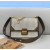 1:1 Replica Fendi Medium Kan U White and Brown Bag For Woman 25cm/10in