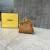 1:1 Replica Fendi Nano First Charm Brown Bag For Woman 10cm/4in