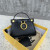 1:1 Replica Fendi Nano Peekaboo Charm Crossbody Black Bag For Woman 12cm/4.5in