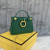 1:1 Replica Fendi Nano Peekaboo Charm Crossbody Green Bag For Woman 12cm/4.5in