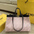 1:1 Replica Fendi Peekaboo X-tote Bag Pink Canvas For Women, Women’s Handbags, Shoulder Bags 16.1in/41cm FF 8BH374