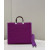 1:1 Replica Fendi Sunshine Medium Purple FF fabric shopper Bag For Woman 31cm/12in 8BH386AHWCF037T