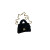 Furry Hourglass XS Handbag With Chain In Black For Women 5.5in/14cm
