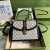 1:1 Replica Gucci Ophidia Small Top Handle Bag Beige And Blue GG Supreme Canvas For Women 10in/25cm 651055 96IWN 4076