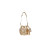 Le Cagole Xs Bucket Bag Metallized With Rhinestones In Gold Tone For Women 7.8in/20 cm 702431210D48006