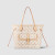 1:1 Replica Louis Vuitton LV Neverfull MM White/ Black Essential Bag For Women M20921 31 cm/ 12.2 in