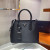 Prada Medium Saffiano Double Bag Black For Women, Women’s Bags 13in/33cm 1BG775_2A4A_F0LJ4_V_OOO