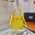 Prada Small Brushed Tote Yellow For Women, Women’s Bags 6.9in/18cm 1BA331_ZO6_F0ZNZ_V_OOO