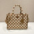 Prada Small Symbole Jacquard Fabric Handbag Brown/White For Women, Women’s Bags 11in/28cm 1BA354_2FKL_F0I0U_V_OOO