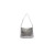 Small Hobo Bag Metalic Sliver Tone For Women 9in/23 cm