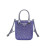 Small Satin Tote Bag With Sparkling Stone In Purple For Women 6.9in/ 17.5cm