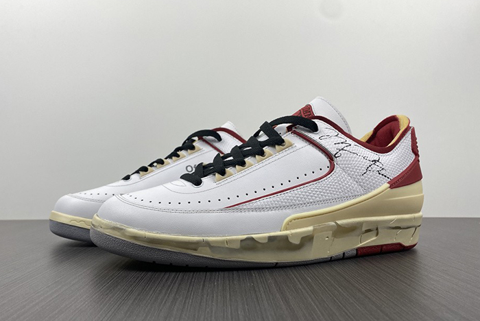 Jordan 2 Retro Low SP Off-White White Red - DJ4375-106