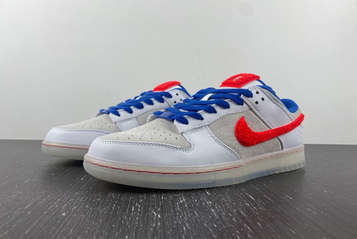 Nike Dunk Low Year of the Rabbit "White/Crimson-Varsity Royal" FD4203-161