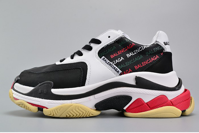 BALENCIAGA BLACK AND WHITE 17FW TRIPLE S 483560-W06E1-1011