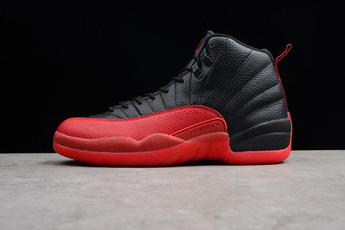 AIR JORDAN 12 "FLU GAME" Black/Varsity Red mens 130690-002