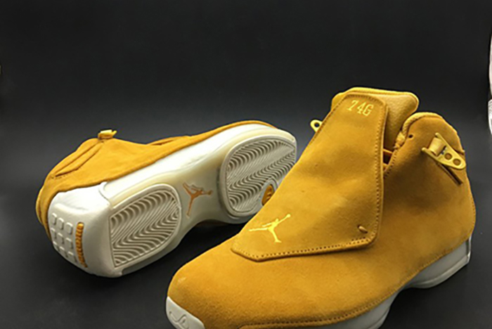 Air Jordan 18 Retro "yellow Suede" - Air Jordan -  aa2494-701