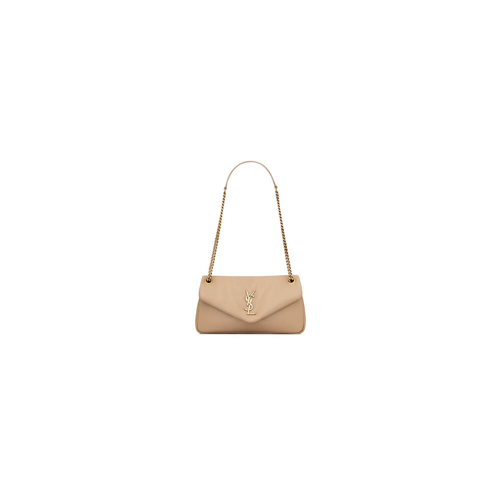 YSL CALYPSO small in plunged lambskin