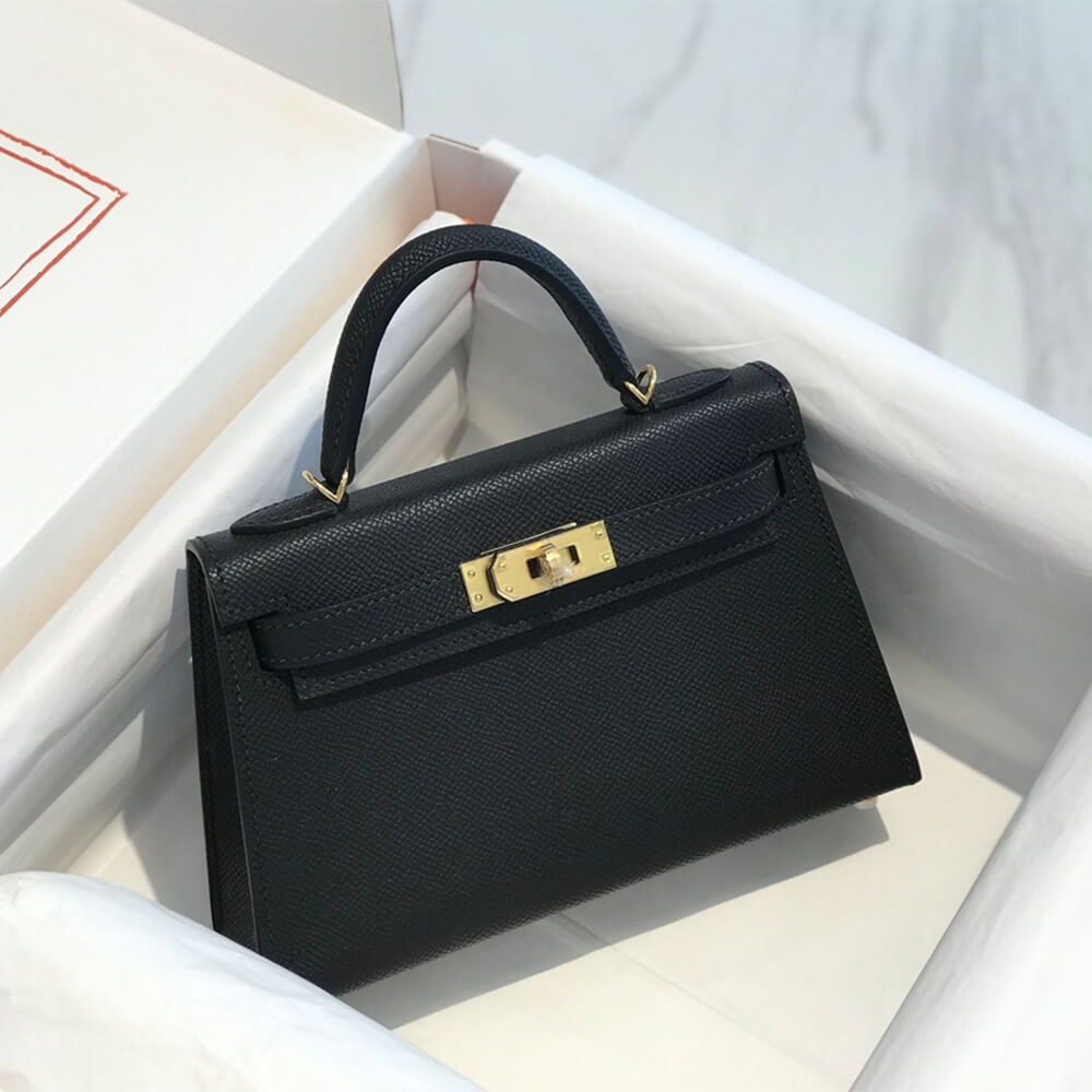 Black Hermes Mini Kelly II (High-end Grade) - Image 2