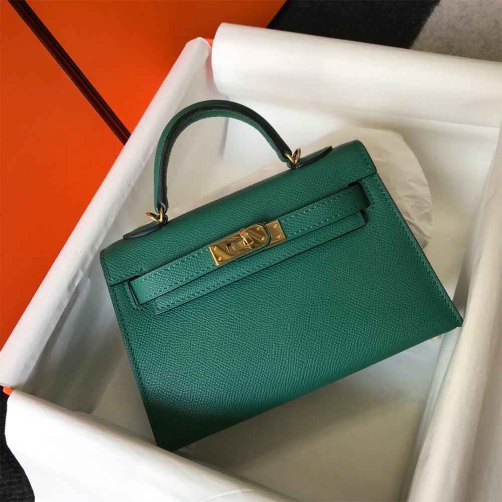 Green Hermes Mini Kelly II (High-end Grade) - Image 2