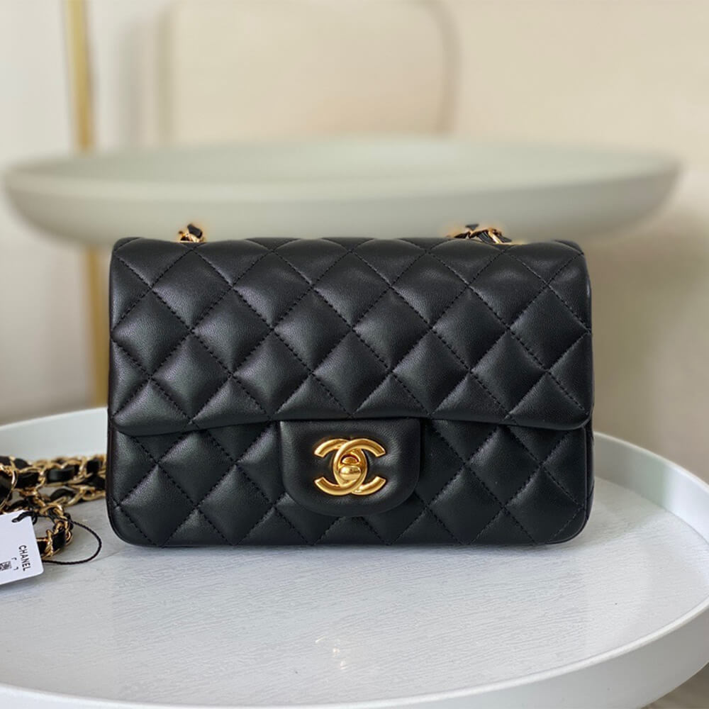 Black Chanel Mini Flap Bag (high-end grade) - Image 2