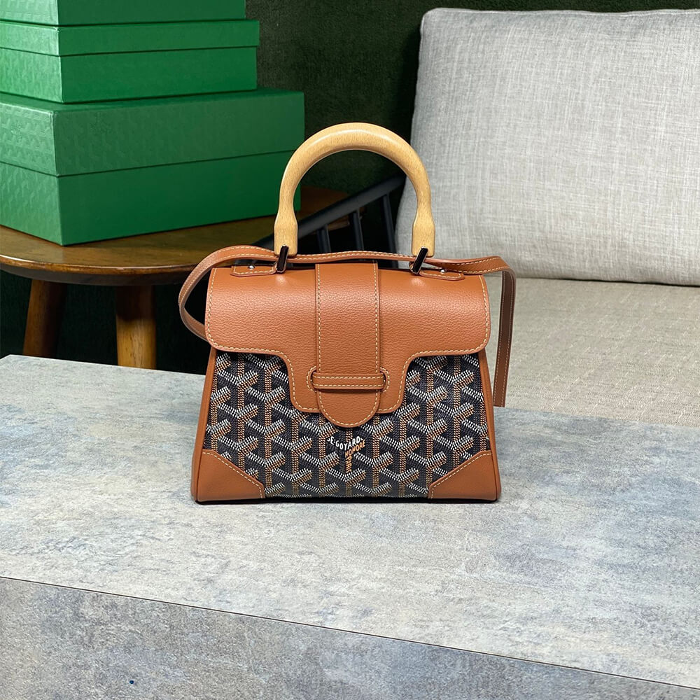 Black Tan Goyard Saigon Souple Mini Bag - Image 2