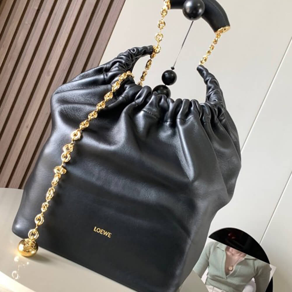 Black Loewe Medium Squeeze bag in nappa lambskin - Image 2