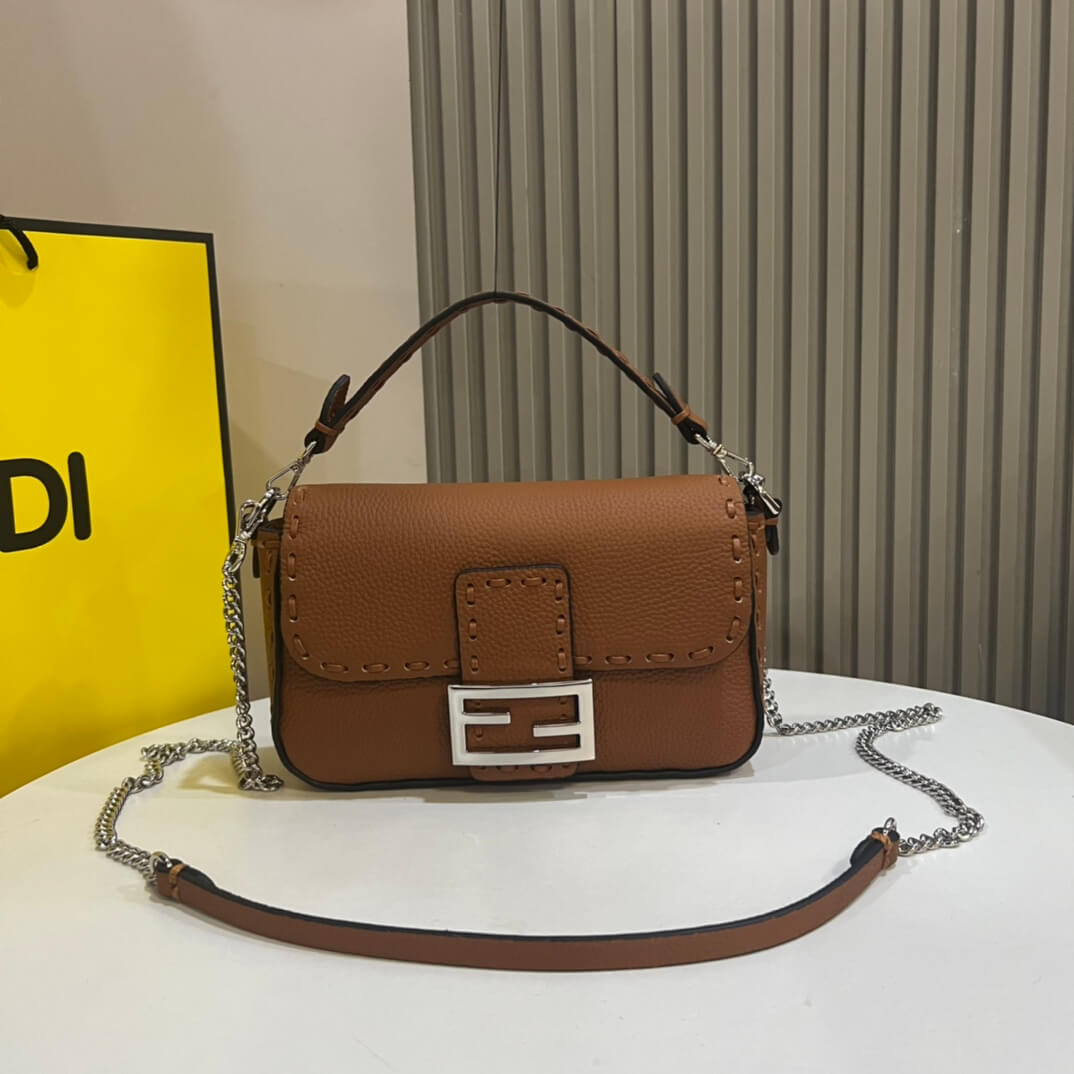 Caramel Fendi Mini Baguette - Image 2
