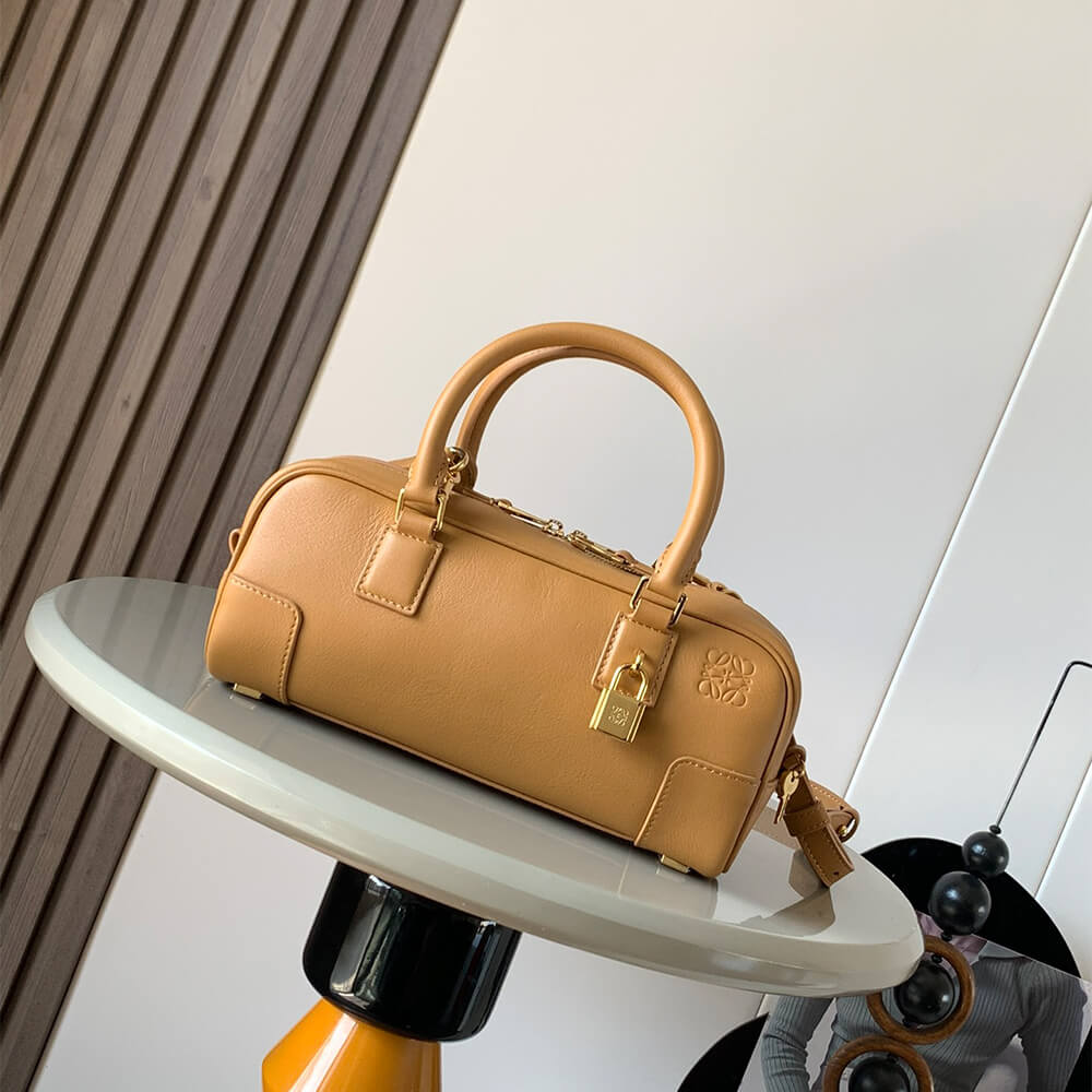 Gold Metal LOEWE Amazona 23 Cropped bag in nappa calfskin (HIGH-END GRADE) - Image 2