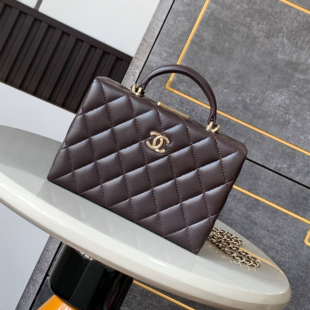 Dark Brown CHANEL small Box Pack (High-end grade) - Image 2