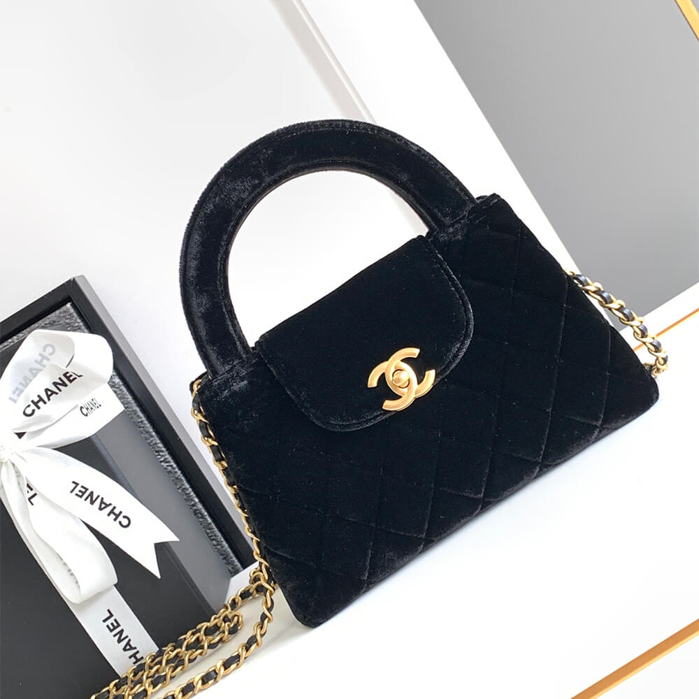 Black Chanel Mini Shopping Bag (high-end grade) - Image 2