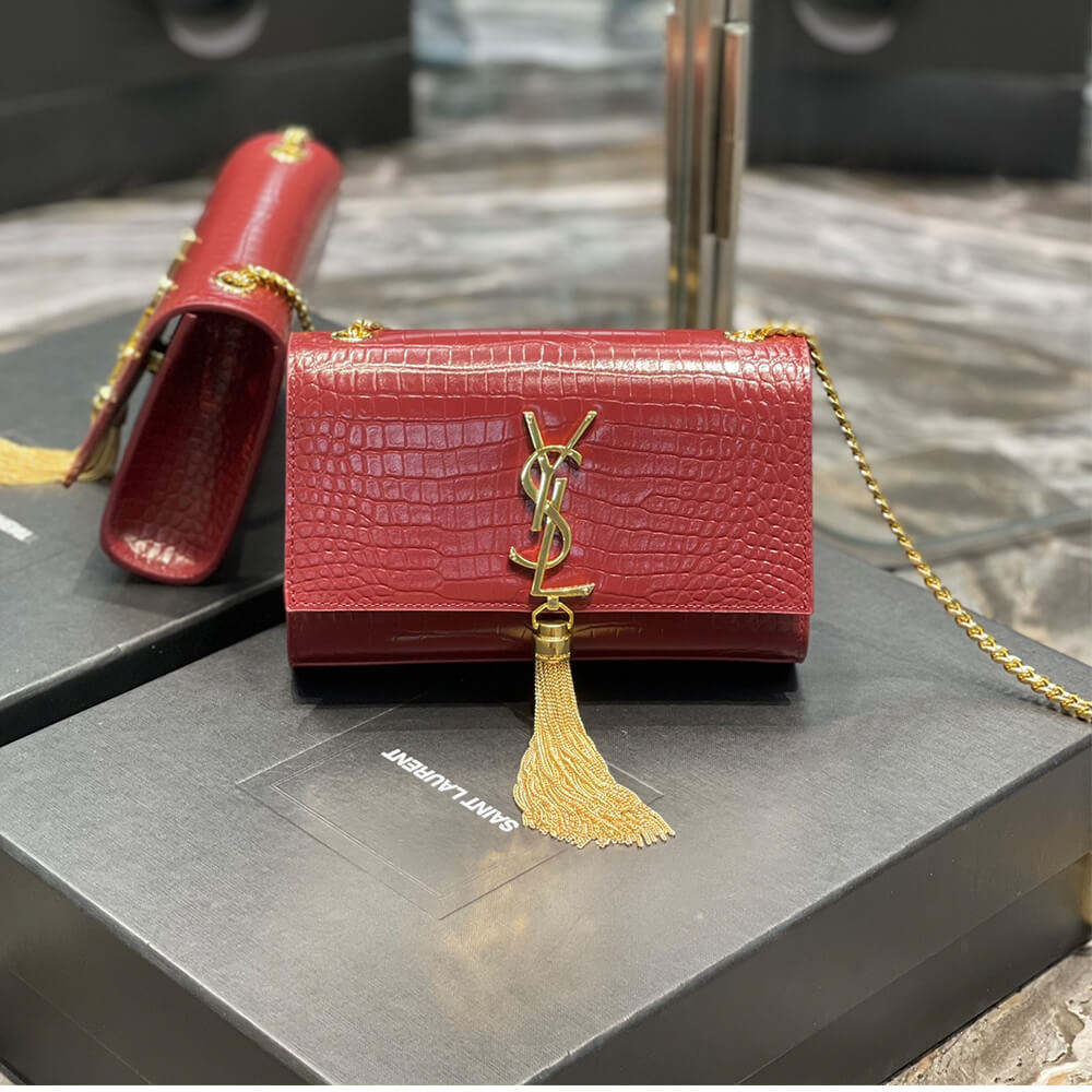 YSL KATE EMBOSSED SHOULDER BAG - Image 2