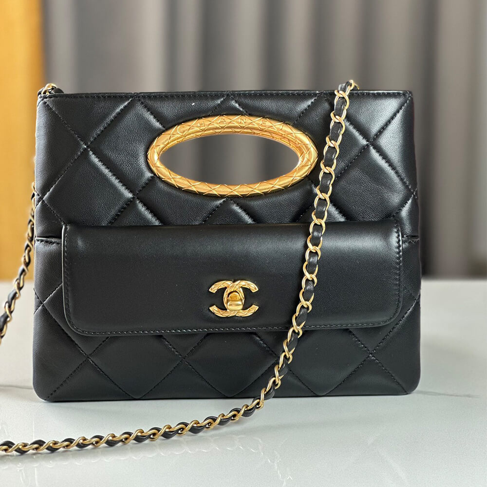 Black Chanel Clutch (high-end grade) - Image 2
