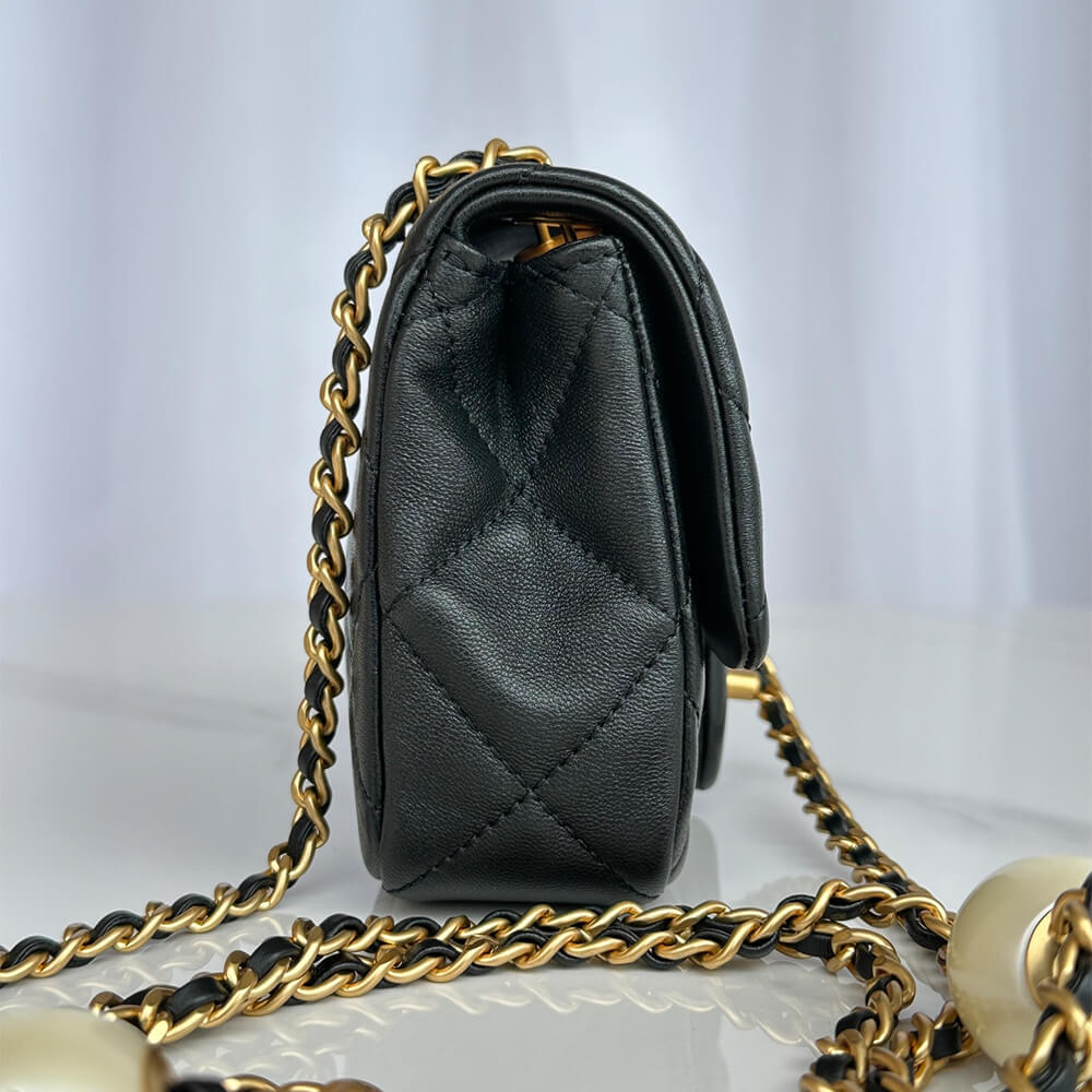 Black Chanel MINI FLAP BAG - Image 3