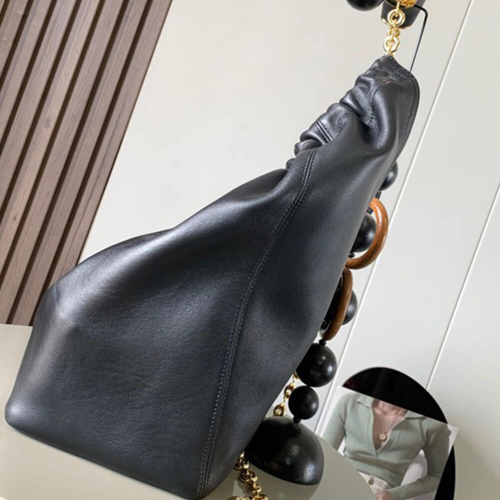 Black Loewe Medium Squeeze bag in nappa lambskin - Image 3