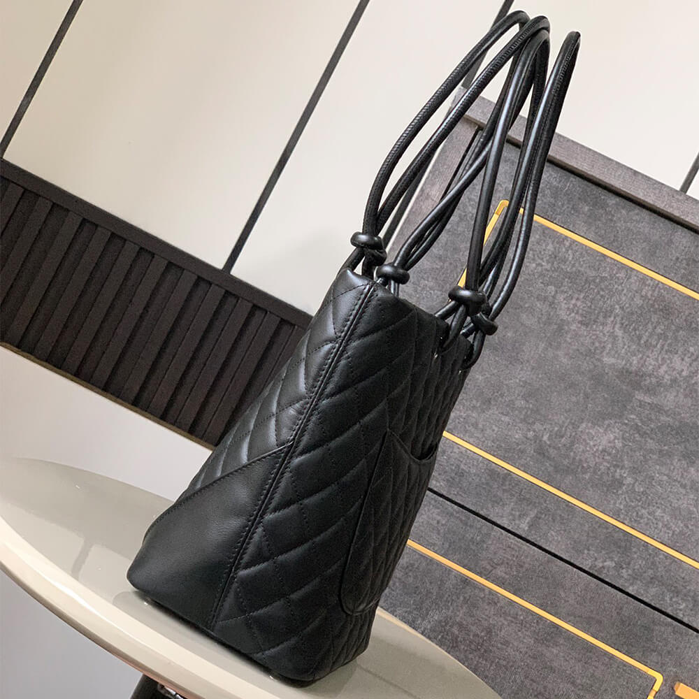 Black White Chanel Cambon Line Medium Tote (high-end grade) - Image 3