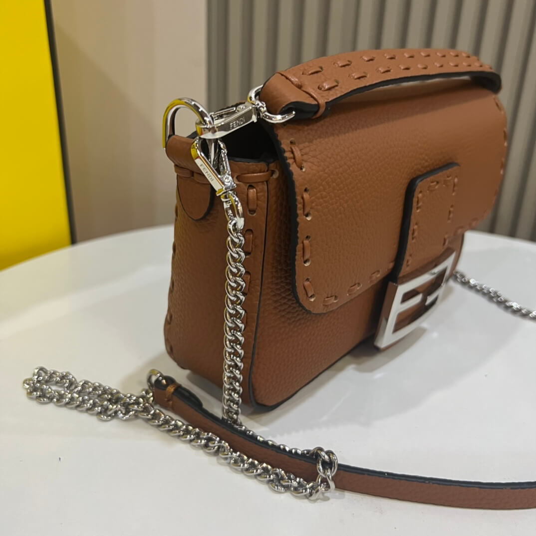 Caramel Fendi Mini Baguette - Image 3