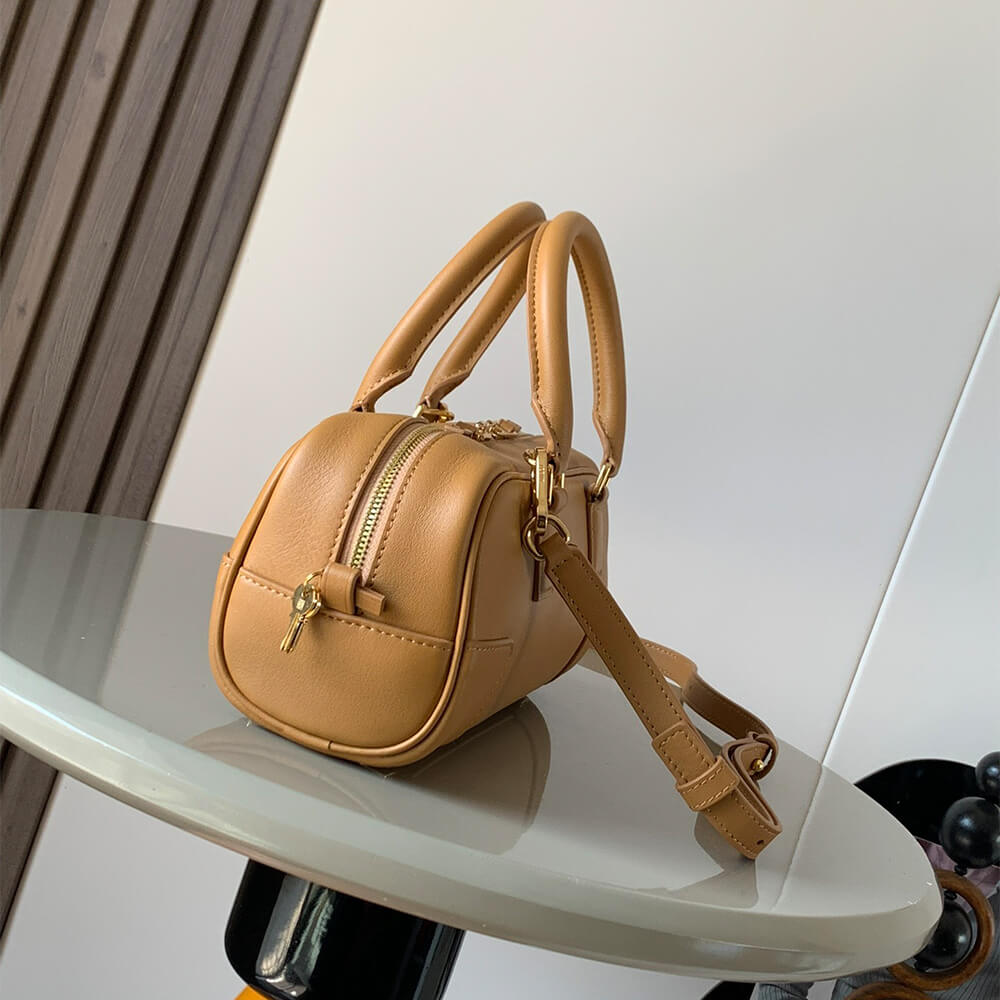 Gold Metal LOEWE Amazona 23 Cropped bag in nappa calfskin (HIGH-END GRADE) - Image 3