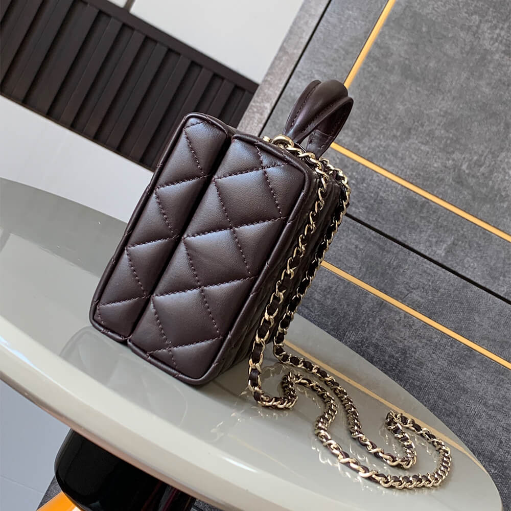 Dark Brown CHANEL small Box Pack (High-end grade) - Image 3